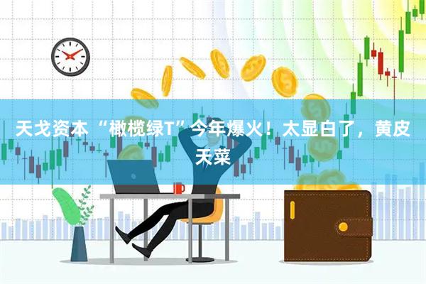 天戈资本 “橄榄绿T”今年爆火！太显白了，黄皮天菜